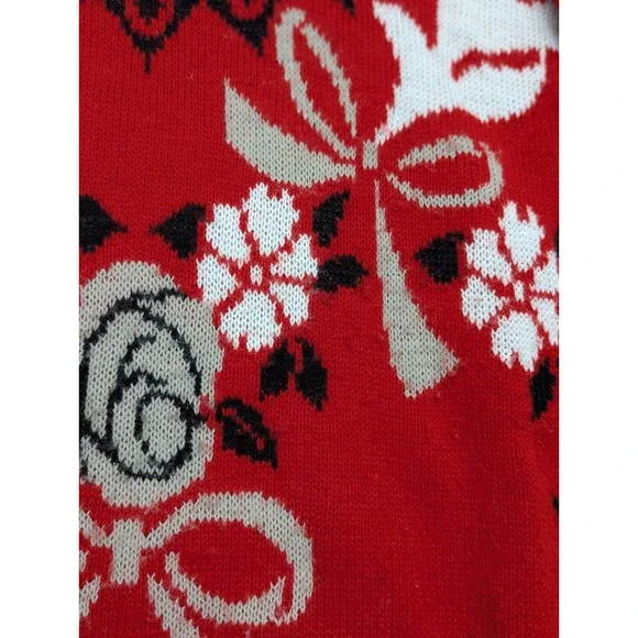 Vintage Middlebrook Park Sweater Red Holiday Ugly Sweater Grandma Core Size M - Picture 3 of 13